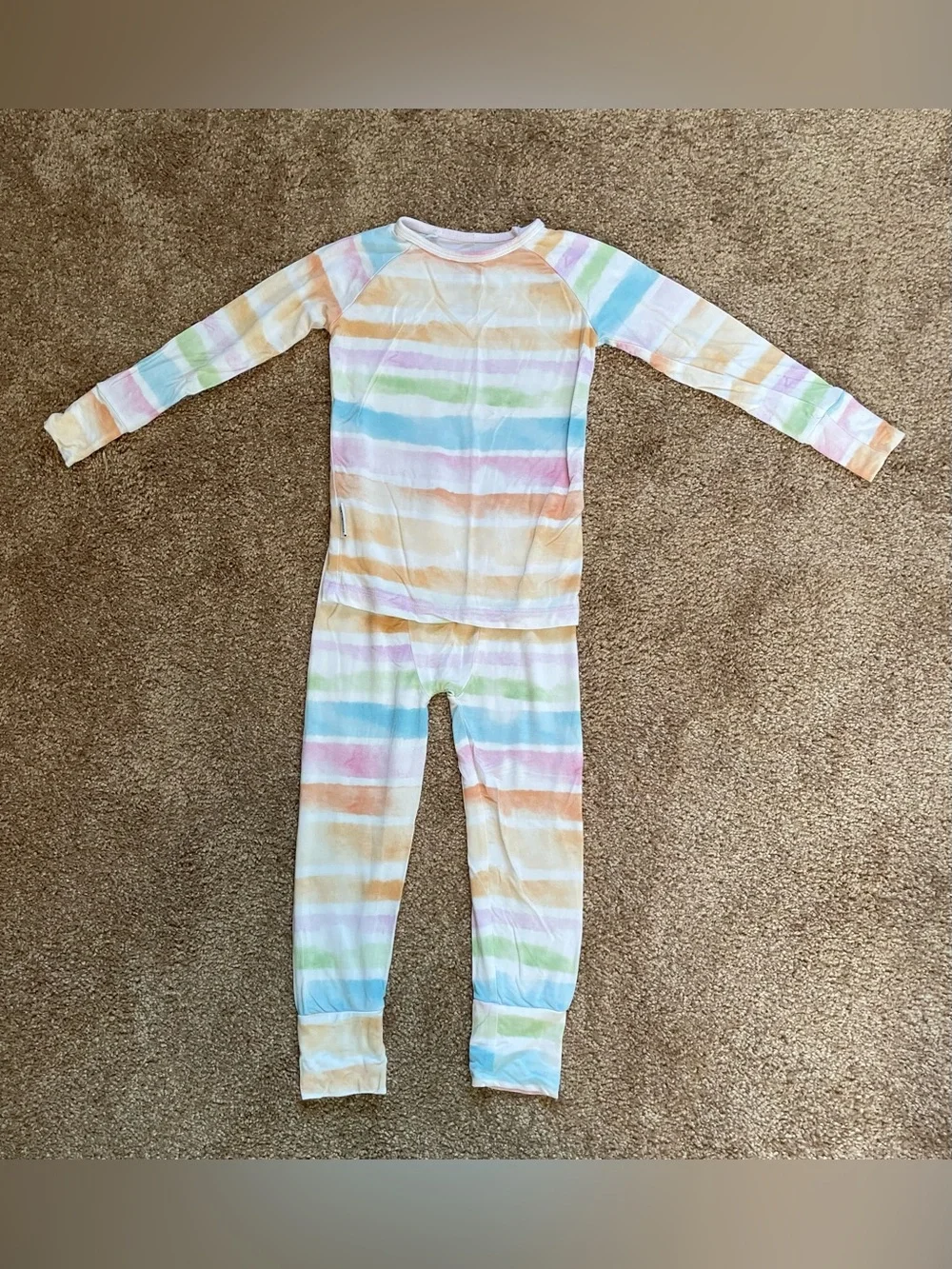 Joss + j - Sunset Stripes Bamboo Viscose Lounge/Pajama Set | 18-24 Months